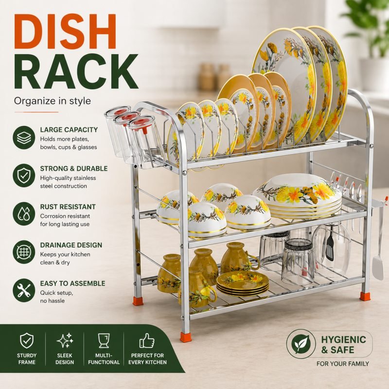3 Layer Dish Rack