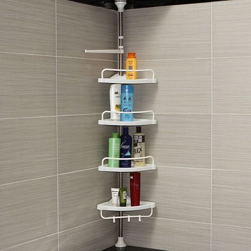 4 Tier Bathroom Corner Shower Rack
