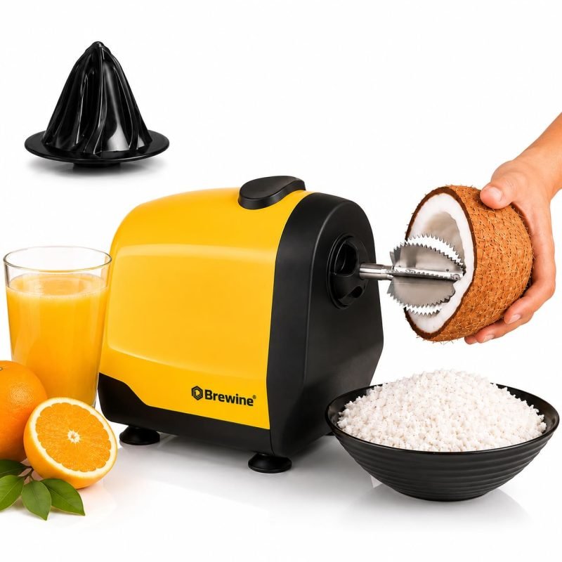 Brewine 2-in-1 Coconut Scraper & Citrus Press