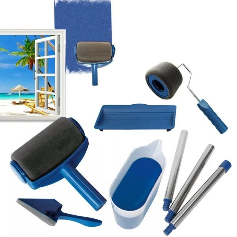 Multi-Purpose Paint Roller Kit with Extension Pole