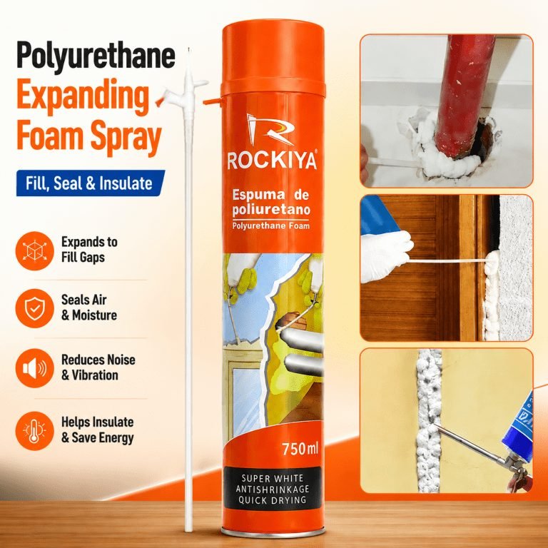 Rockiya Polyurethane Expanding Foam Spray – 750ml