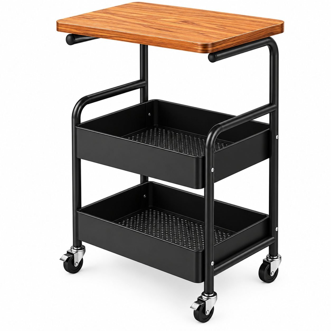 Multifunctional 3-Tier Storage Trolley