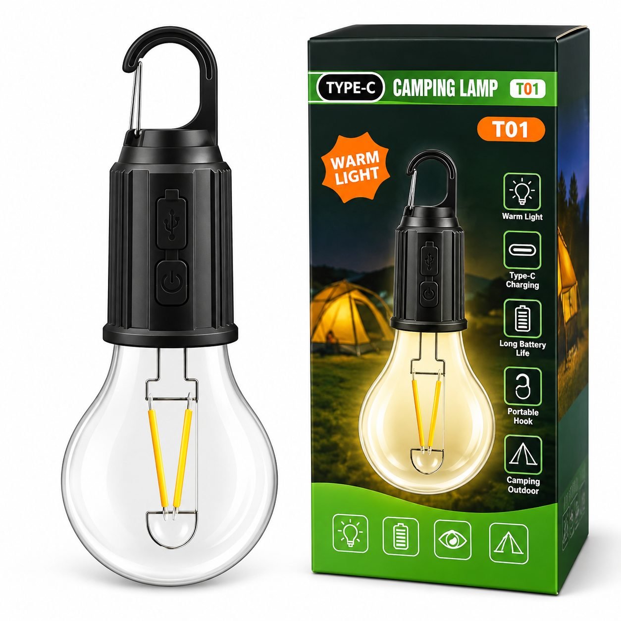 Camping Lamp – Warm Light