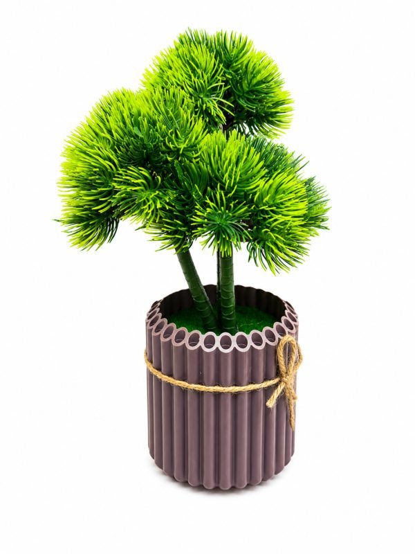 Artificial Bonsai Tree – Decorative Cylinder Pot
