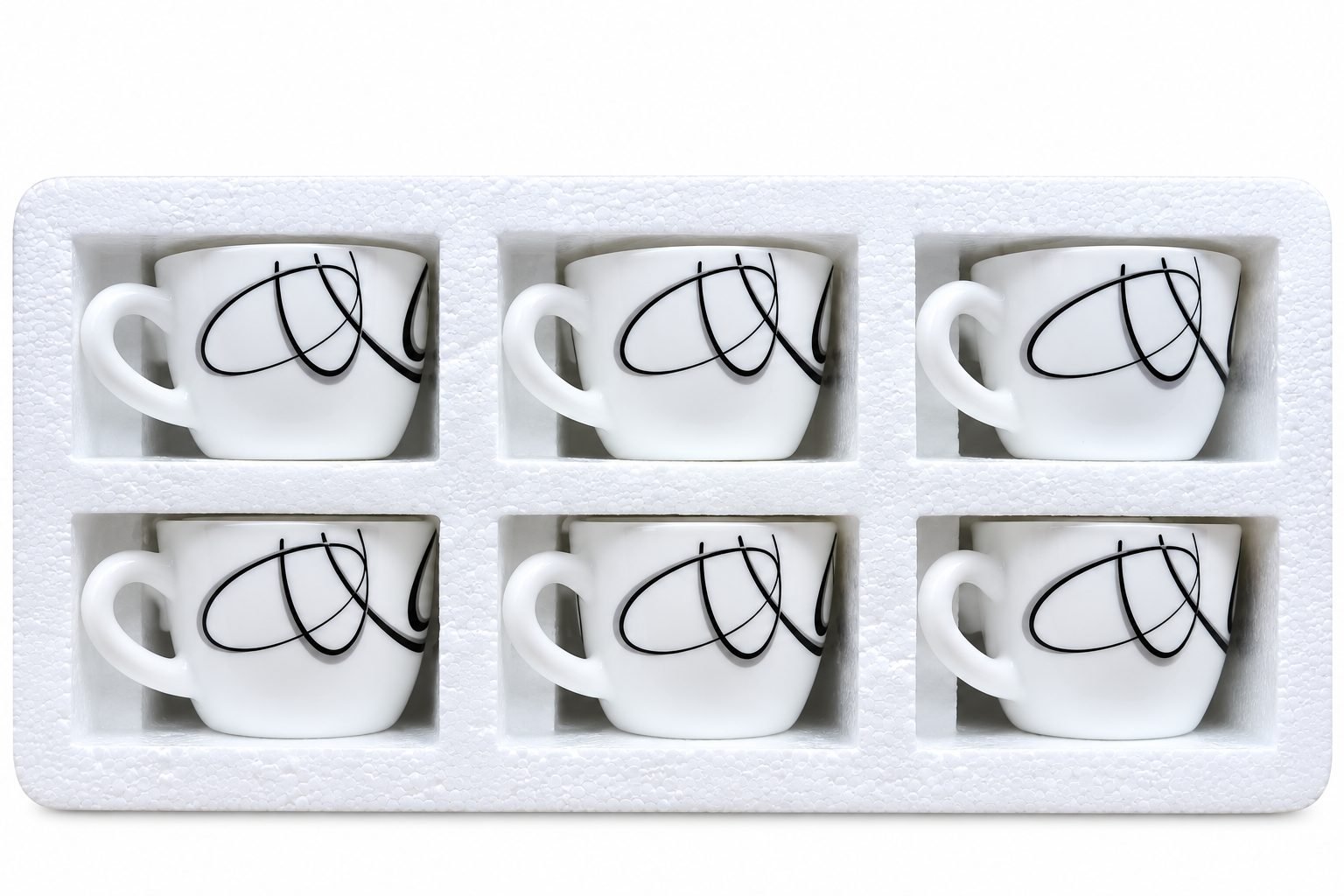 6-Piece Larah Borosil Cup Set