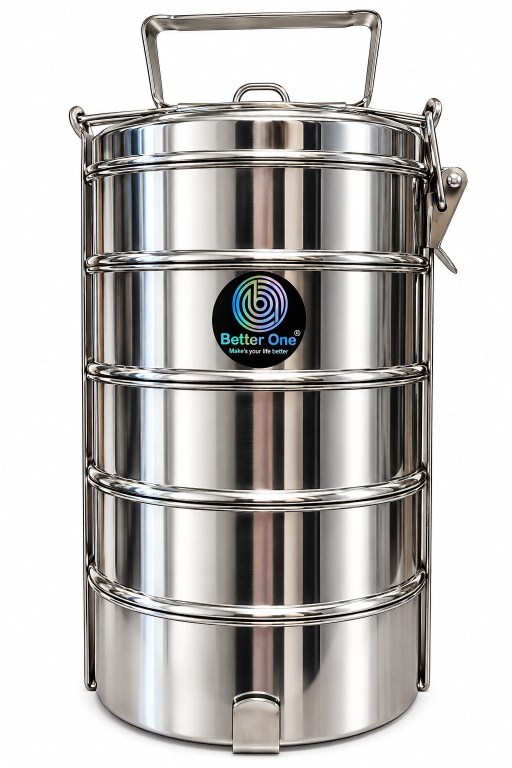 Better One Stainless Steel 5-Tier Tiffin Carrier