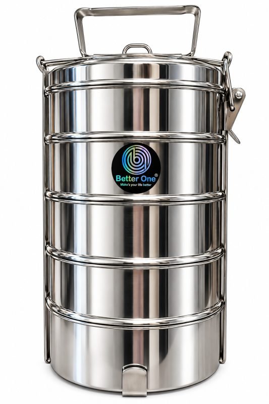 Better One Stainless Steel 5-Tier Tiffin Carrier