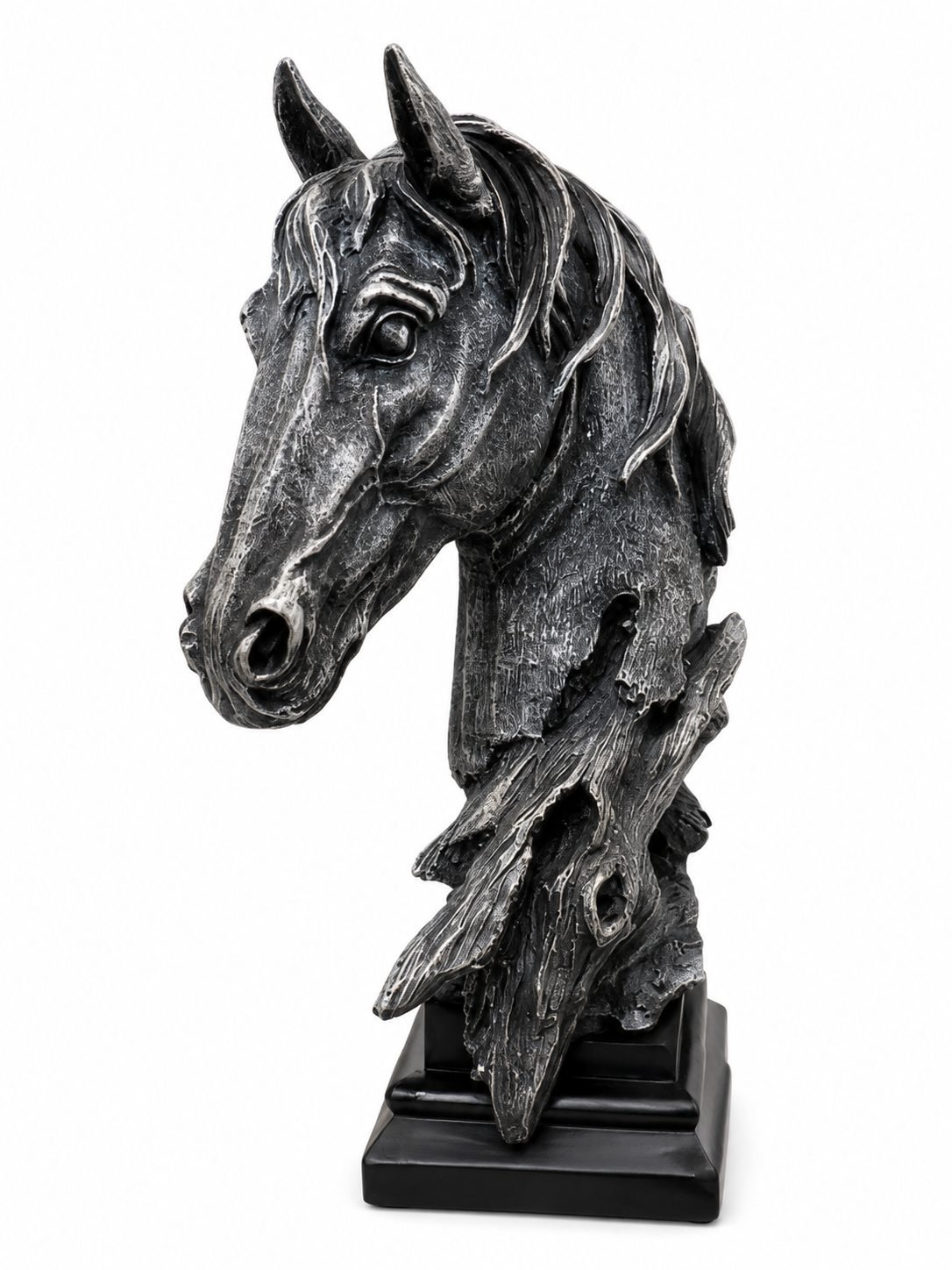 Black Horse Head Decorative Statue