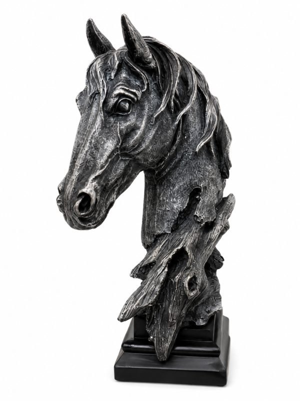 Black Horse Head Decorative Statue