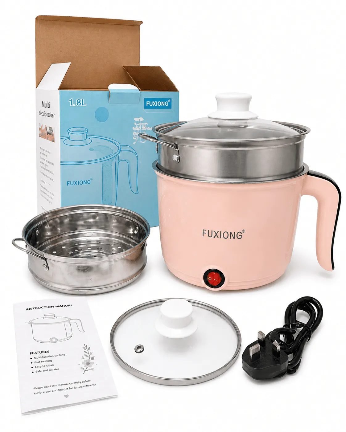 FUXIONG 1.8L Multi-Function Electric Cooker
