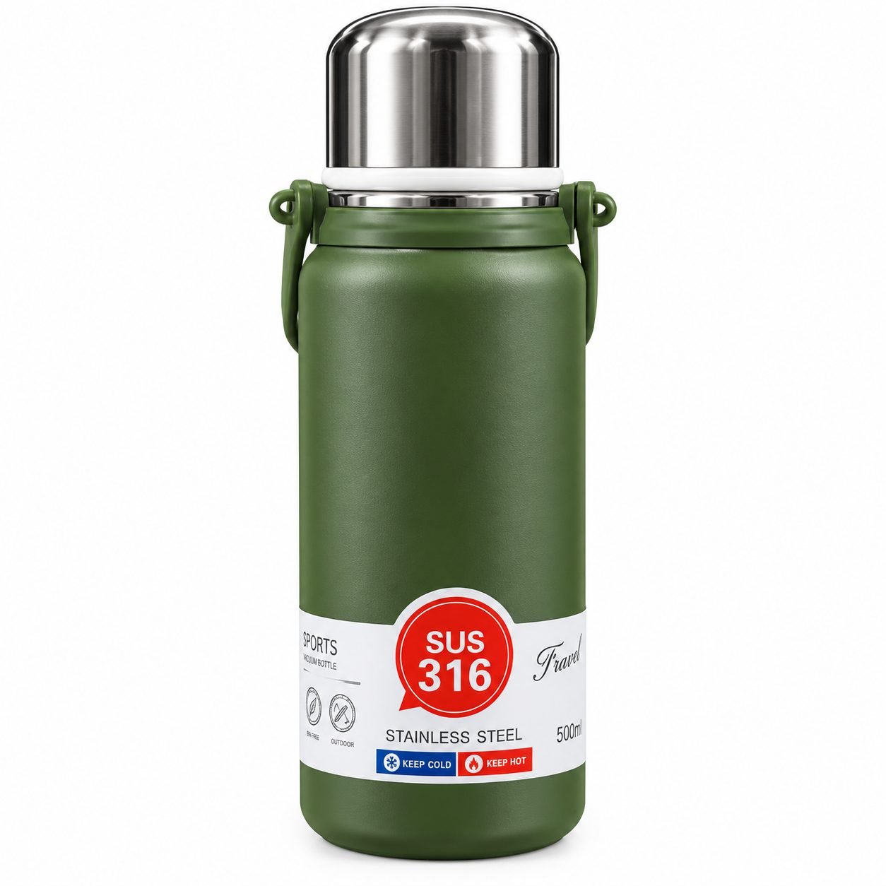 Handle Diamond Pot – SUS 316 Stainless Steel Vacuum Flask