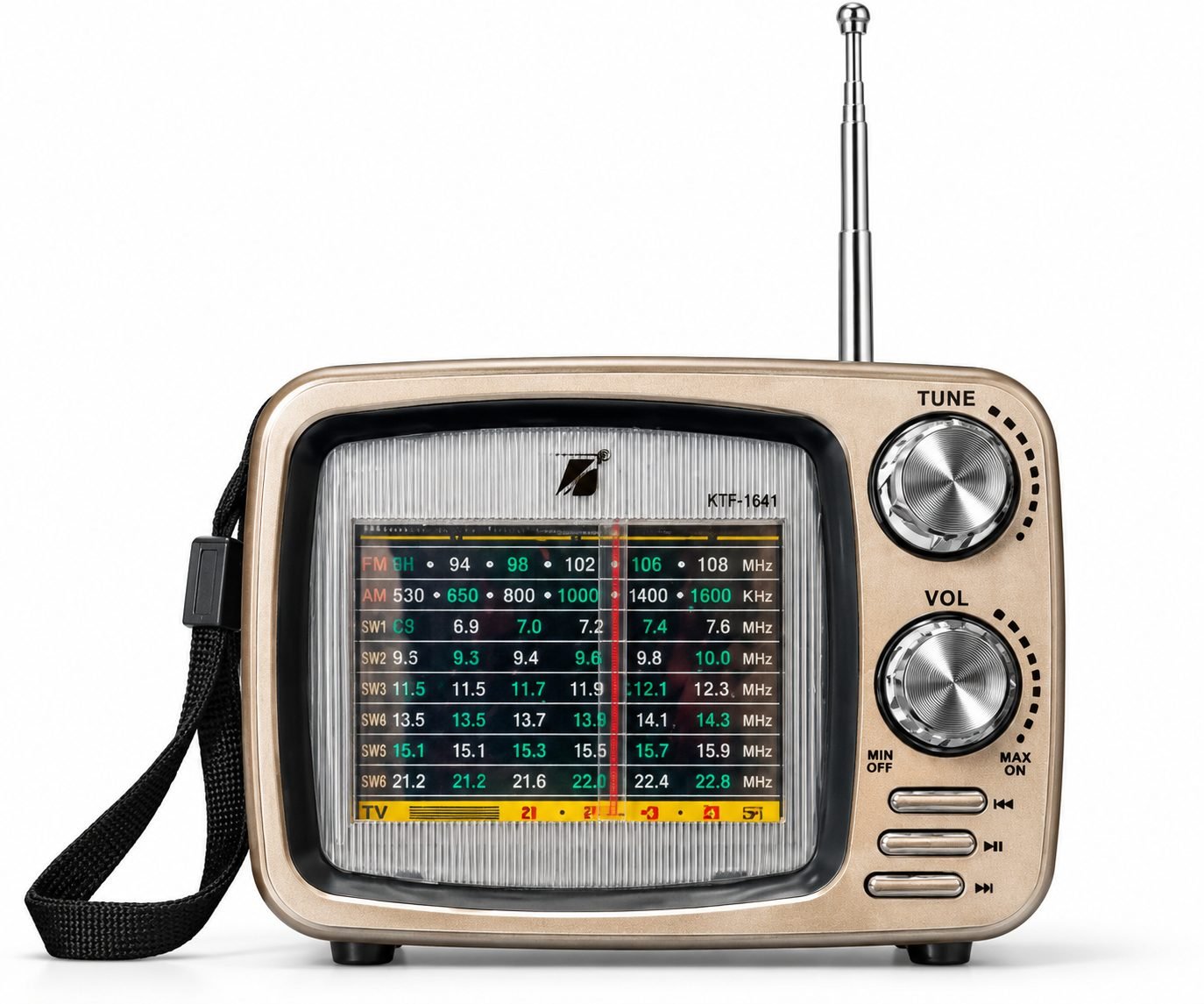 📻 KBroad 8-Band Retro Radio with USB/TF Player