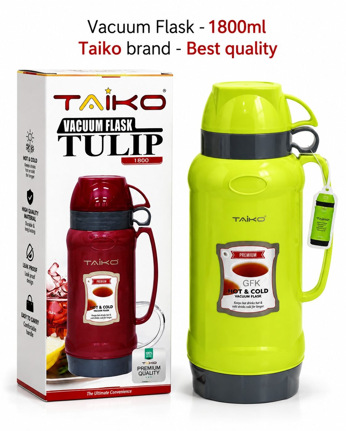 Taiko 1.8L Hot & Cold Vacuum Flask