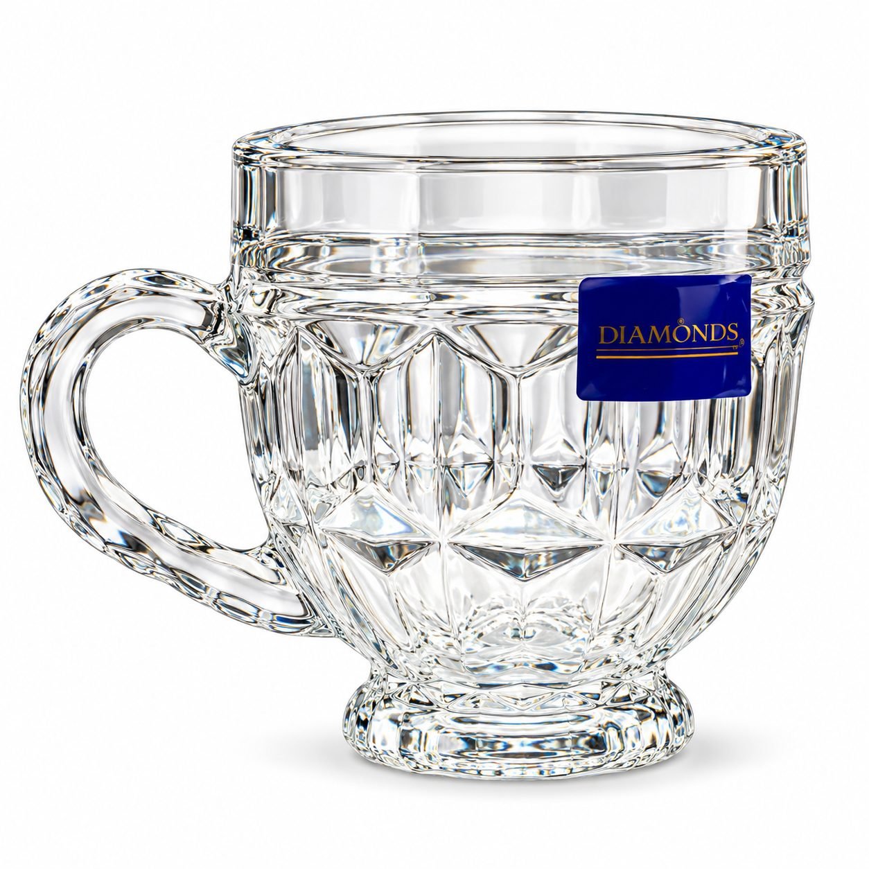 Diamonds 6-Piece Glass Cup Set – DM295