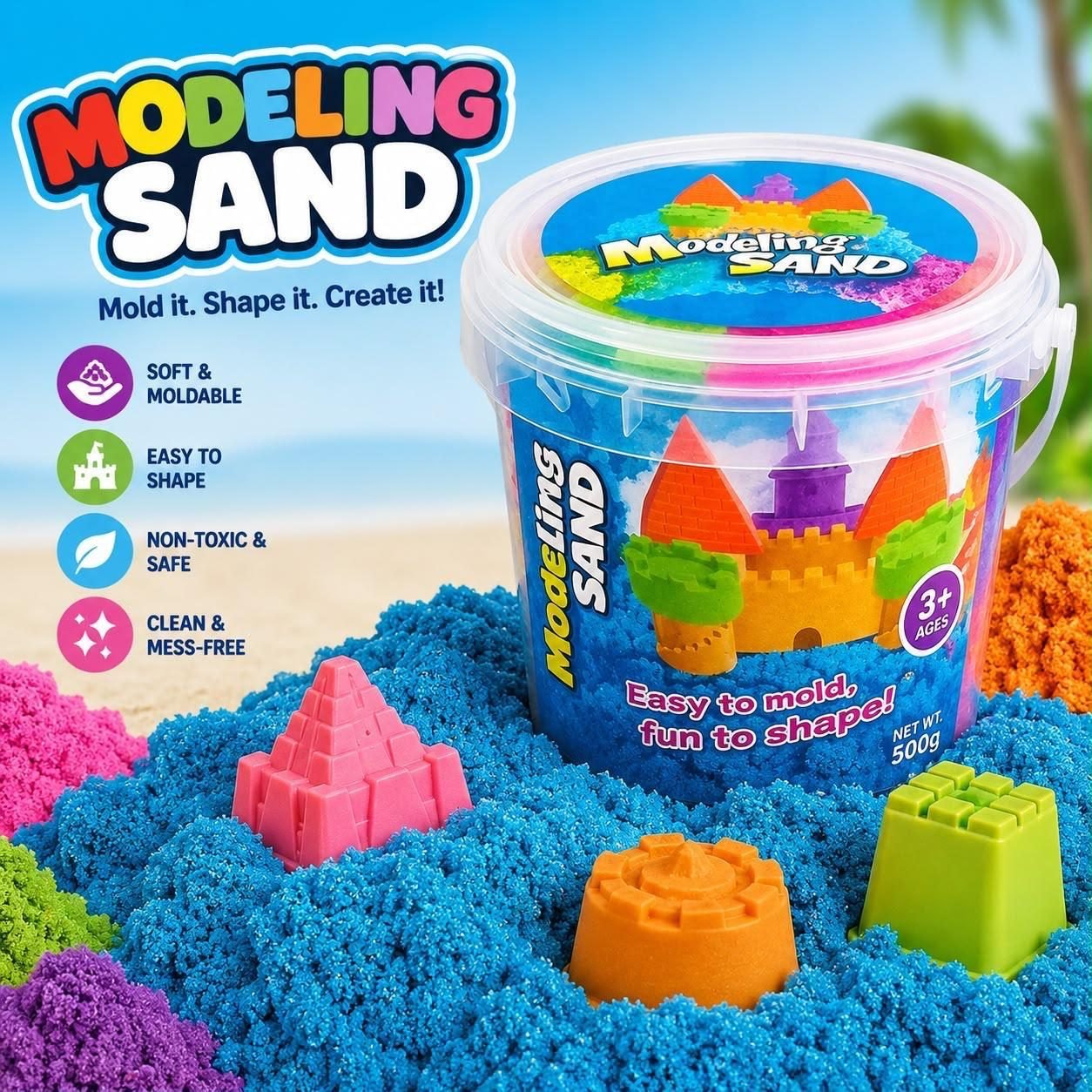 Modeling Sand Play Set 500g