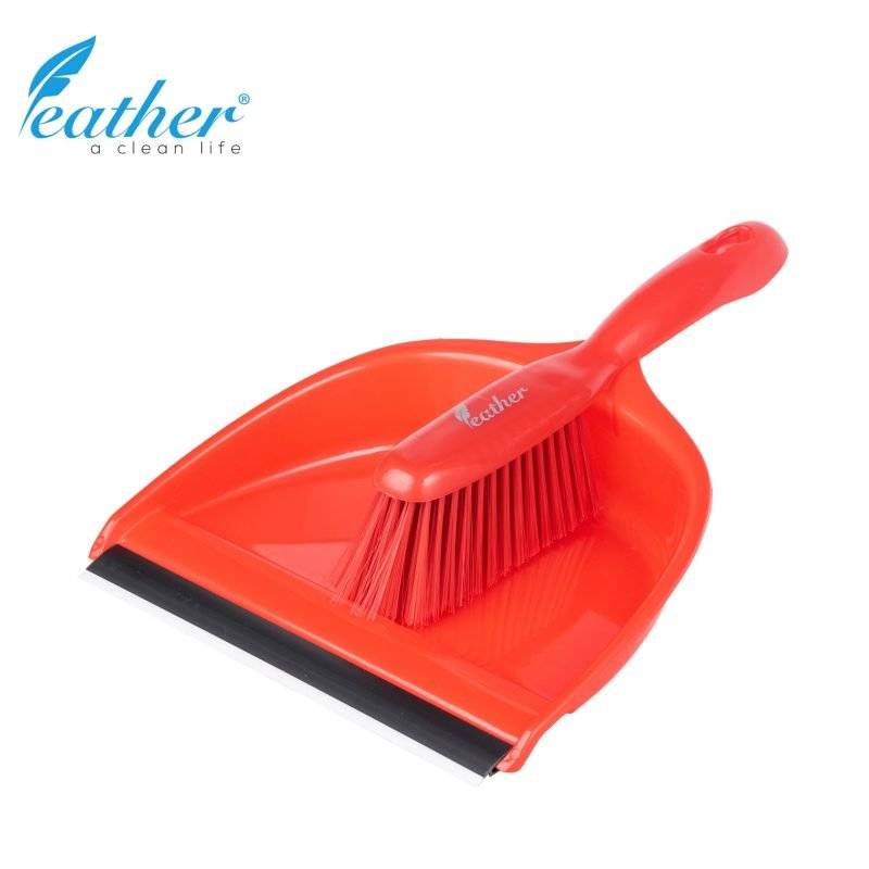 Feather Hand Brush & Dustpan Set