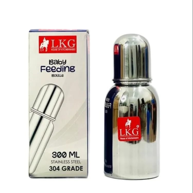 LKG 300ml Stainless Steel Baby Feeding Bottle