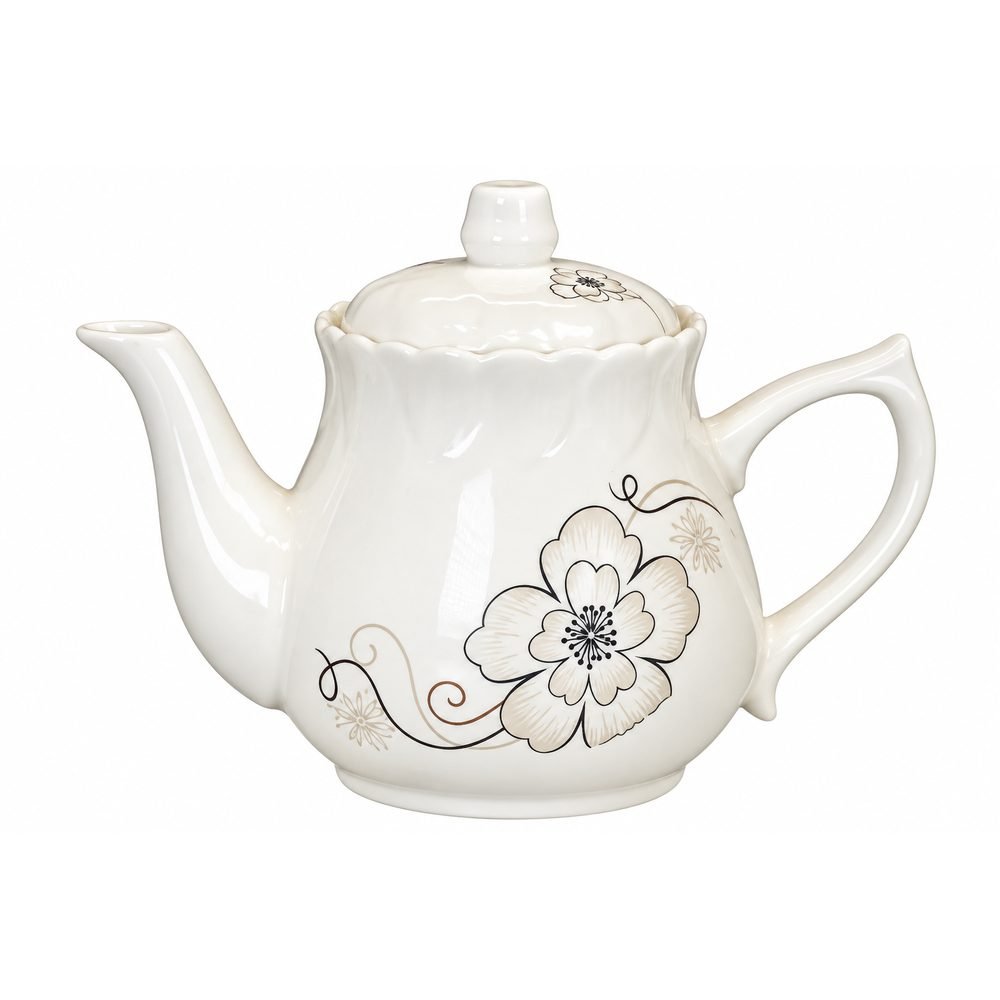 🫖 Elegant Floral Ceramic Teapot